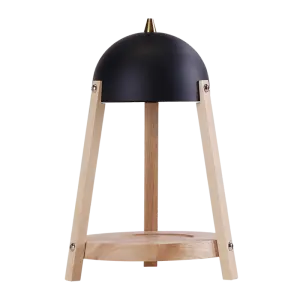 Natural Rubber Wood Candle Warmer Lamp