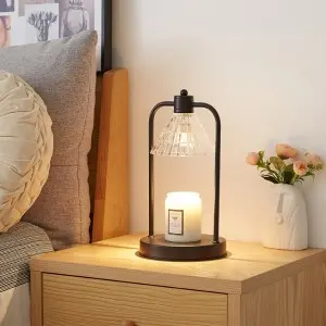 Candle Warmer Lamp with Timer, Dimmable Candle Light Electric Candle Warmer Compatible with Various Candles, Candle Holders for Home Decor, Gifts for Mothers Day/Birthday/House Warming