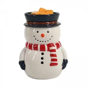 Frosty Illumination Fragrance Warmer -Snowman Christmas Atmosphere Decoration
