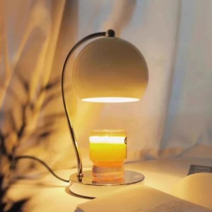 Home Decorative Flameless Retro Metal Glass  Dimmable Candle Warmer