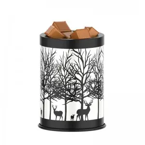 Fragrance Wax Melts Warmer With7 Colors Lighting Oil Lamp Scented Wax Candle Warmer Burner Melt Wax Cube Melter Classic Pine Forest Deer Design For Home DéCor, Office, And Gifts