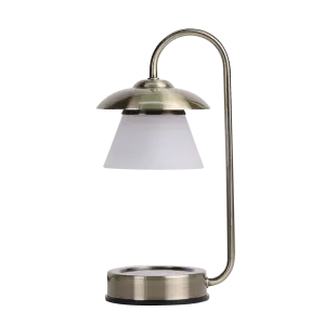 Mini UFO electric candle warmer lamp with glass lamp shade