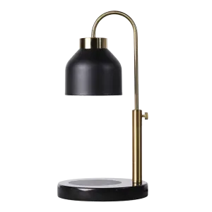 Modern Round Natural Marble Base Electric Candle Warmer Lamp