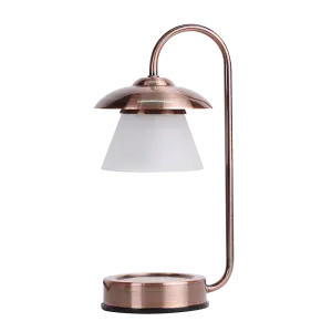 Mini UFO electric candle warmer lamp with glass lamp shade