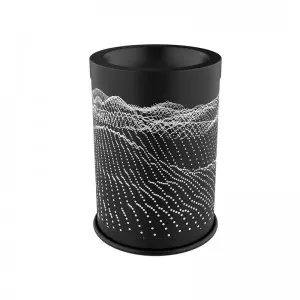 Metal Wax Melt Warmer Candle Wax Warmer for Scented Wax Melter Electric Wax Burner Wax Melts Wax Cubes Black Candle Lamp for Home Office Decor(mountain)