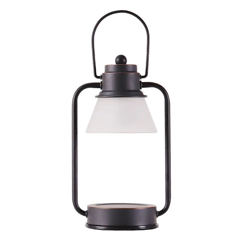 Mini Electric Candle Warmer Lantern With Glass Shade