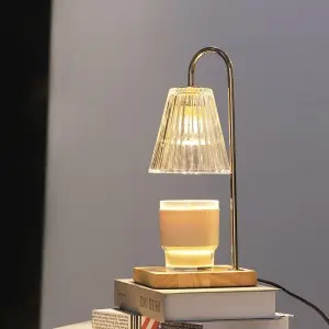 Candle Warmer Lamp, Electric Candle Lamp Warmer, Gifts for Mom, Bedroom Home Decor Dimmable Wax Melt Warmer for Scented Wax with 2 Bulbs, Jar Candles