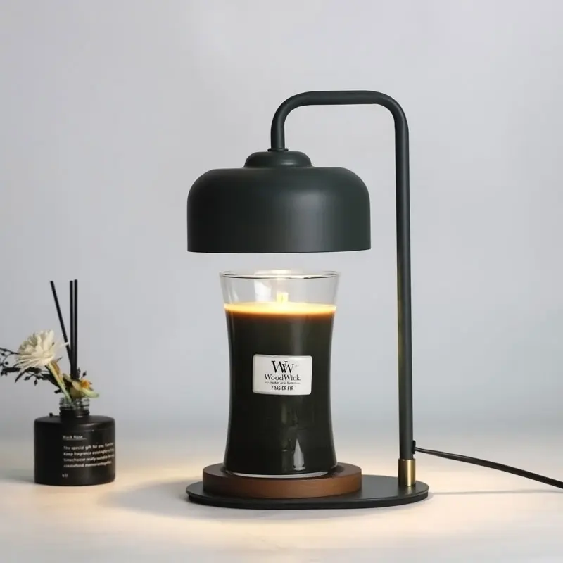 Candle Warmer Lamp with Timer, Compatible with Jar Candles, Lamp Candle Warmer Dimmable, Metal Top Candle Warmer with GU10  Bulbs for Scented Candles