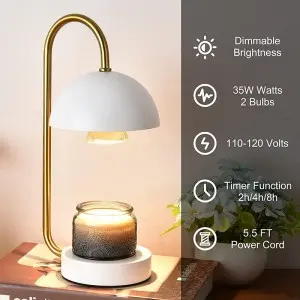 Modern Home Decor Fragrance Auroma Candle Warmer Lamp Electric